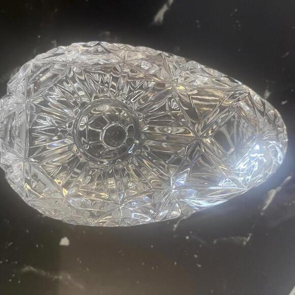 Bohemia Crystal 7” Egg Crystal Czech Republic Glass Crystal Two Piece Brilliant‎ - Picture 3 of 15